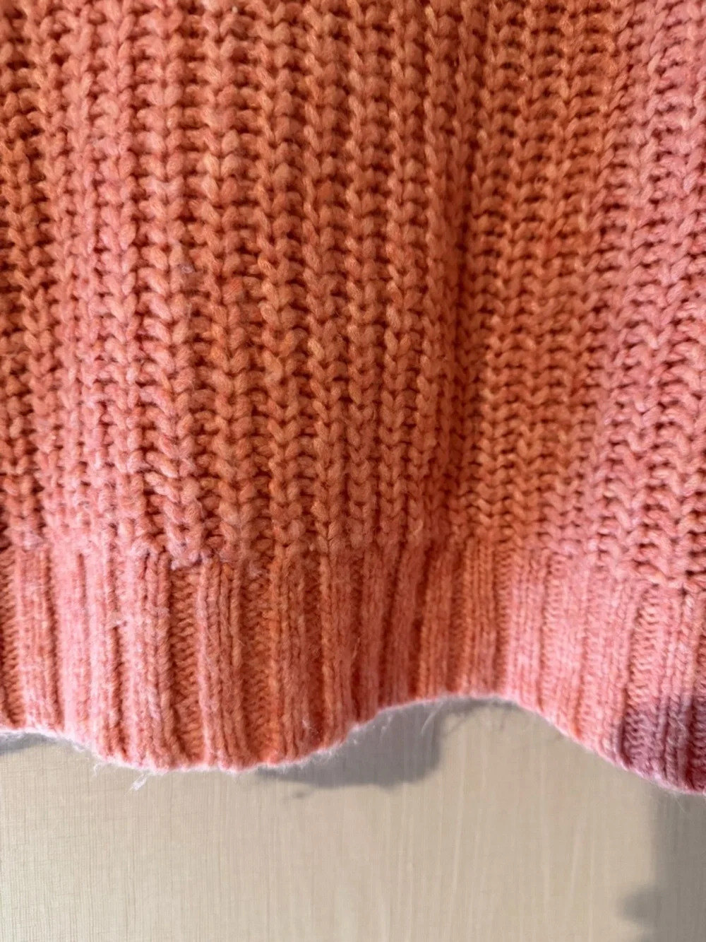 American Eagle Outfitters Dusty Pink Chunky Crewneck Sweater Medium